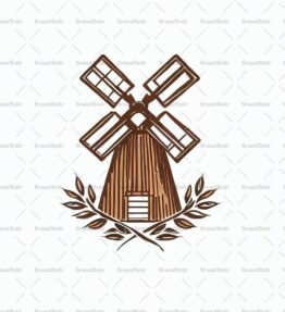 Rustikale Windmühle